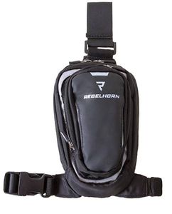 תיק ירך רבל הורן שחור - REBELHORN HIP 2 LEG BAG