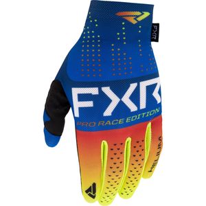 כפפות רכיבה אף אקס אר כחול / צהוב / אדום - FXR PRO FIT AIR