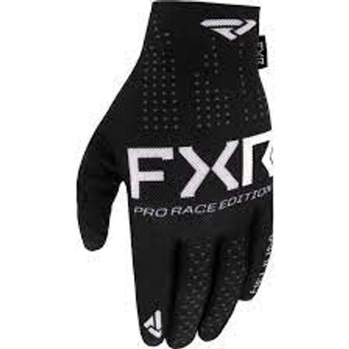 כפפות רכיבה אף אקס אר שחור /לבן - FXR PRO FIT AIR