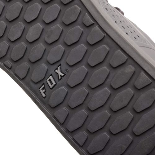 נעלי רכיבה פוקס פלאט אפור - FOX UNION FLAT SHOE V23 