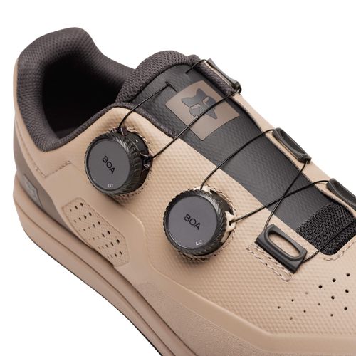נעלי רכיבה פוקס לקליטים חום - FOX UNION BOA CLIPLESS SHOE V23
