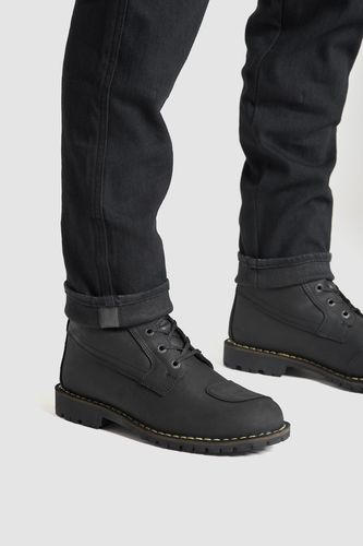 ג'ינס ממוגן לרכיבה פנדו שחור - PANDO STEEL SLIM FIT
