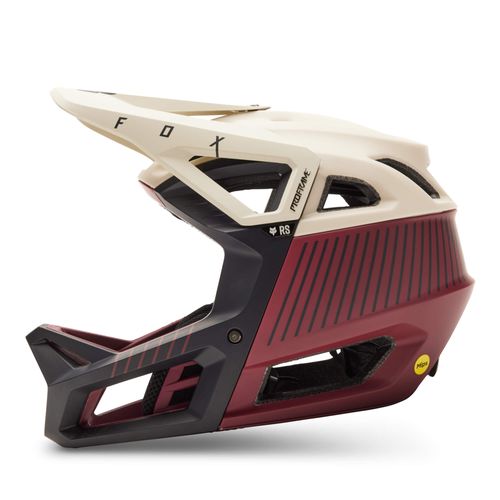 קסדת אנדורו מלאה פוקס בורדו / לבן / שחור - FOX PROFRAME RS MIPS HELMET MASH V23 