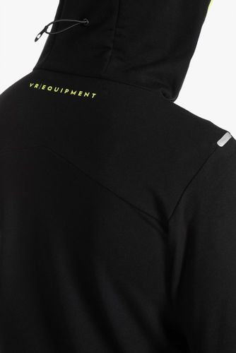 קפוצ'ון אימונים שחור / צהוב - VR46 SECOND LAYER FLEECE SWEATSHIRT