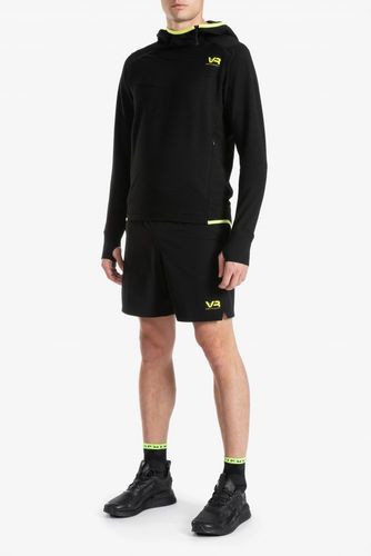 קפוצ'ון אימונים שחור / צהוב - VR46 SECOND LAYER FLEECE SWEATSHIRT