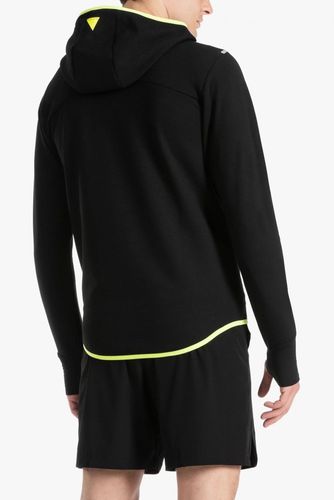 קפוצ'ון אימונים שחור / צהוב - VR46 SECOND LAYER FLEECE SWEATSHIRT