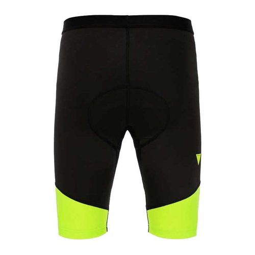 טייץ רכיבה קצר לאופניים עם פד צהוב / שחור - VR46 MTB SHORT TIGHT