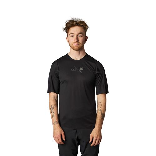 חולצת רכיבה קצרה פוקס שחור - FOX RACING FLEXAIR PRO SHORT SLEEVE JERSEY V23