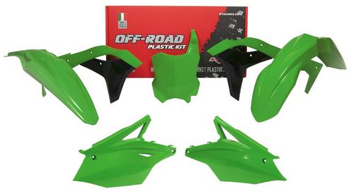 סט פלסטיקה מלא לאופנוע קווסאקי צבע מקורי - RTECH PLASTIC KIT KAWASAKI KX250F 2017-2020