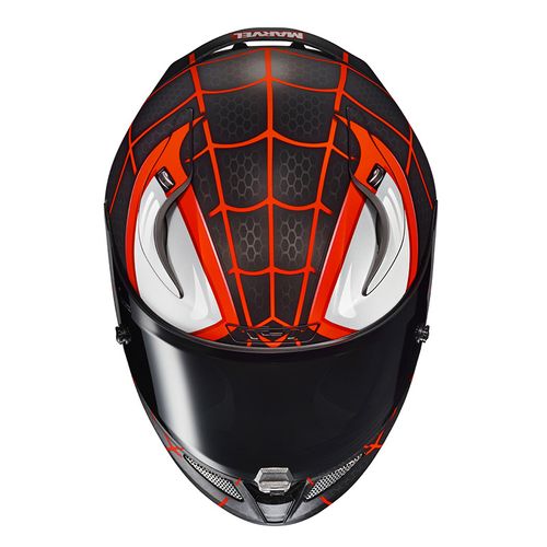 קסדת קרבון רפה 11 די סי שחור / אדום  - HJC RPHA 11 MARVEL MILES MORALES 
