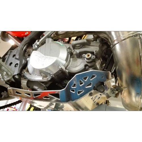 מגן גחון אלומיניום P-TECH לאופנועי KTM / HUSQVARNA 2T 17-23