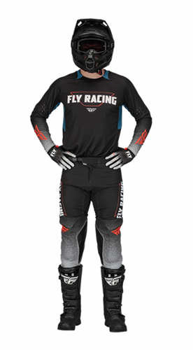 חליפת פליי שחור / אפור / כחול - FLY RACING EVOLUTION DST V23