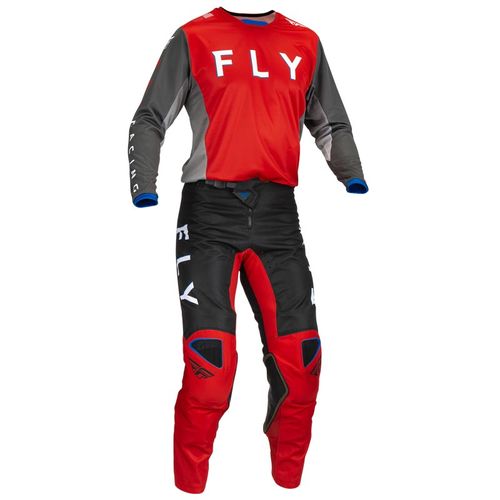 חליפת פליי קינטיק אדום / אפור  - FLY KINETIC JET V23