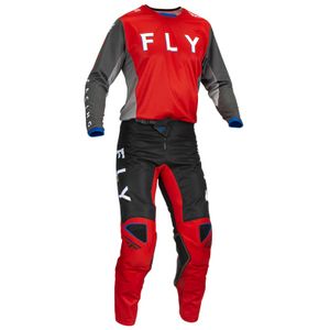 חליפת פליי קינטיק אדום / אפור  - FLY KINETIC JET V23