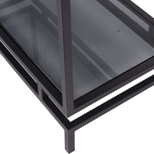 ספריית מדפים 5 קומות זכוכית שחורה  ABINGTON Display Unit