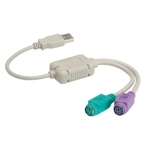 מתאם אקטיבי מ USB ל 2*PS2 - 9121 - כבלים ומוצרי USB 2.0