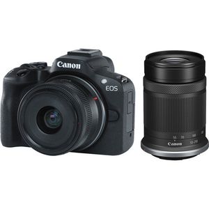 מצלמה ללא מראה Canon EOS R50 +18-45 + 55-210 - יבואן רשמי