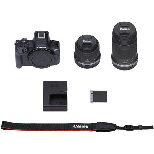 מצלמה ללא מראה Canon EOS R50 +18-45 + 55-210 - יבואן רשמי
