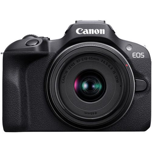 מצלמה ללא מראה Canon EOS R100 עם עדשה 18-45 מ״מ - יבואן רשמי