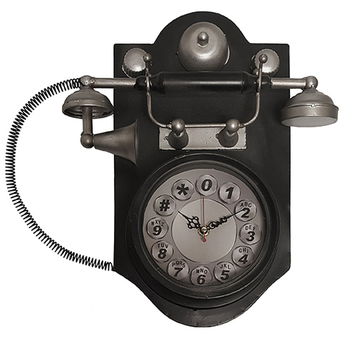שעון רטרו בעיצוב טלפון עתיק