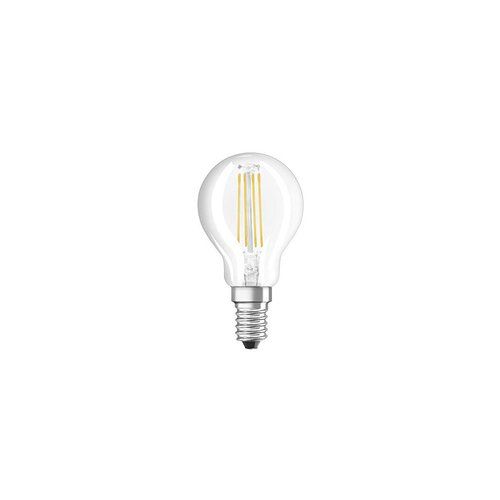 זוג נורות כדור שקוף לד אוסרם E14 4W אור חם Osram