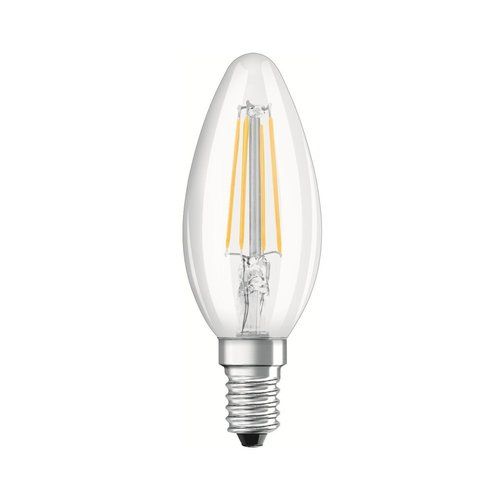 זוג נורות נר שקוף לד אוסרם E14 4W אור חם Osram