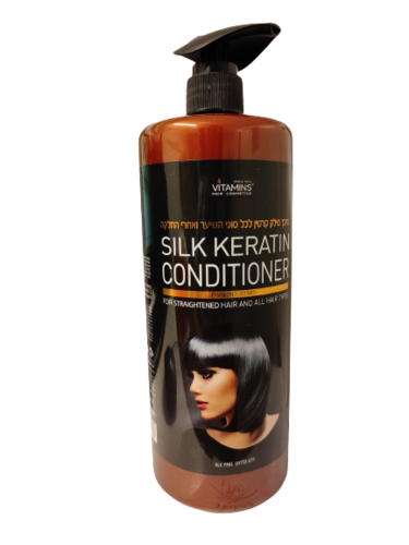 Vitamins Silk Keratin Conditioner For Straightened Hair And All Hair Types 1000ML