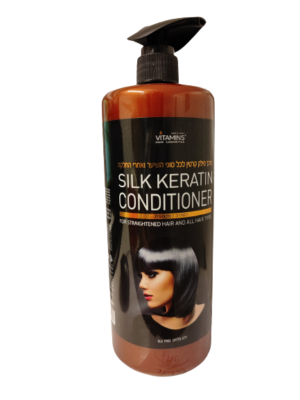Vitamins Silk Keratin Conditioner For Straightened Hair And All Hair Types 1000ML