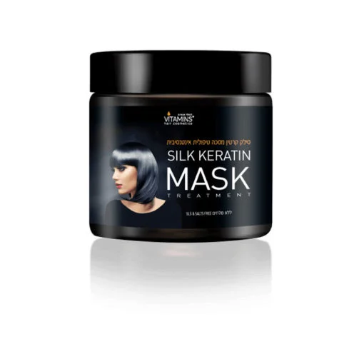 Vitamins Silk Keratin Mask Intensive Treatment For Straightened Hair And All Hair Types 500ML