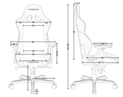 כיסא גיימינג DXRacer Gladiator 001