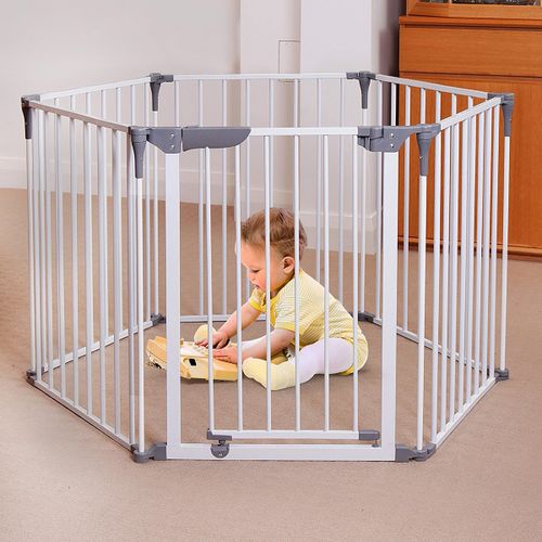שער בטיחות ומתחמון מודולרי - אפור Dreambaby