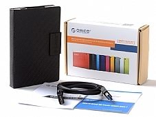  מארז חיצוני לכונן קשיח "2.5 Orico 25AU3 USB 3.0 To 2.5 SATA כולל ארנק נשיאה מופאר אוריקו