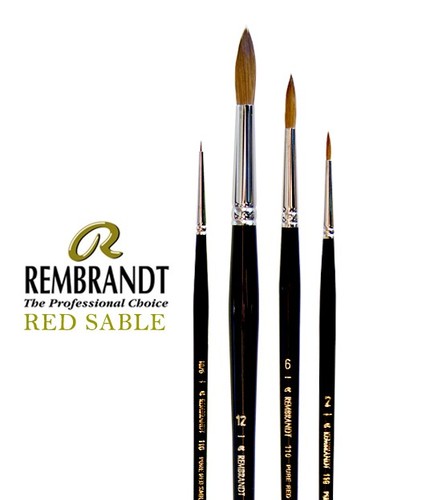 מכחול סייבל (שיער טבעי) עגול REMBRANDT 110 SERIES, מגוון גדלים