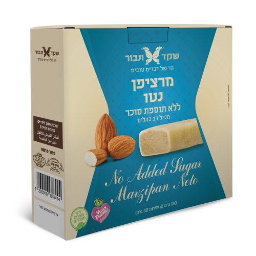מרציפן נטו ללא תוספת סוכר 6 יחידות - שקד תבור 