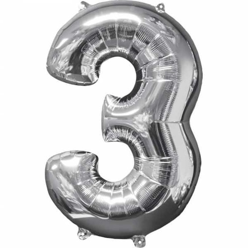 בלון מיילר ספרה 3 כסף 34