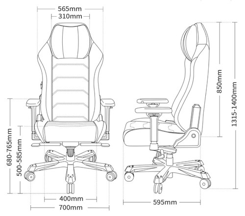 כיסא מנהל דגם DXRacer Master