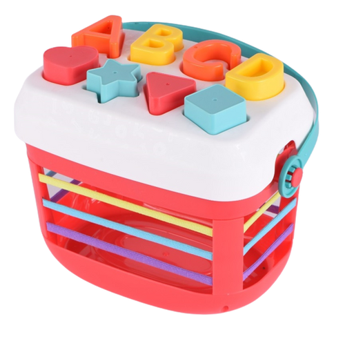 מארז דלי התאם צורה מיתרים לימודי צבעים ומגדל טבעות