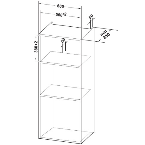 מיקרוגל דיגיטלי בנוי משולב גריל 25 ליטר Electrolux דגם EMSB25XG
