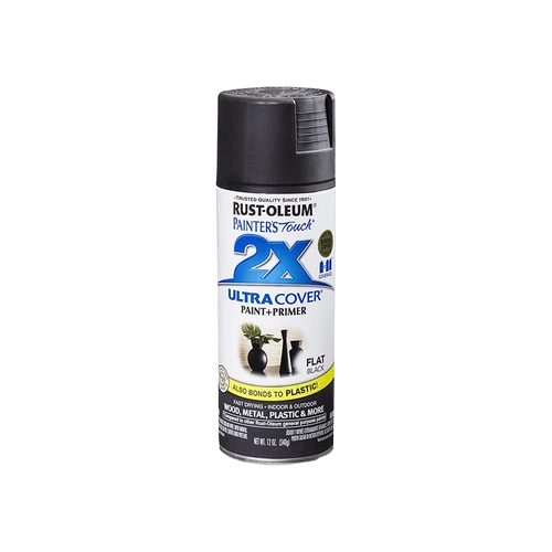 ספריי צבע שחור מט 2X - RUST-OLEUM  