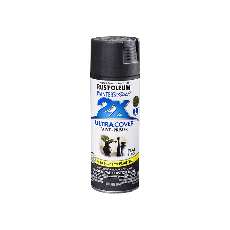ספריי צבע שחור מט 2X - RUST-OLEUM  