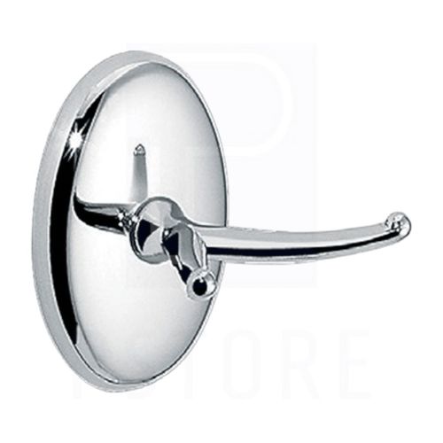 קולב מגבות כפול דגם OVAL ניקל כרום