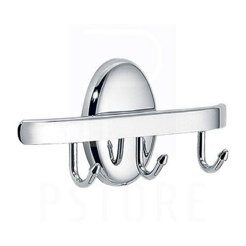 קולב מגבות שלישיה דגם OVAL ניקל כרום