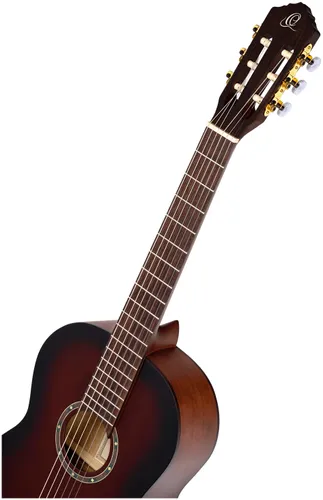 גיטרה קלאסית בגודל מלא עם זווית ליד ימין Ortega R55DLX Burbon Fade