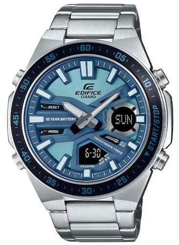 CASIO EFV-C110D-2B אדיפיס חדש אנלוגי-דיגיטלי