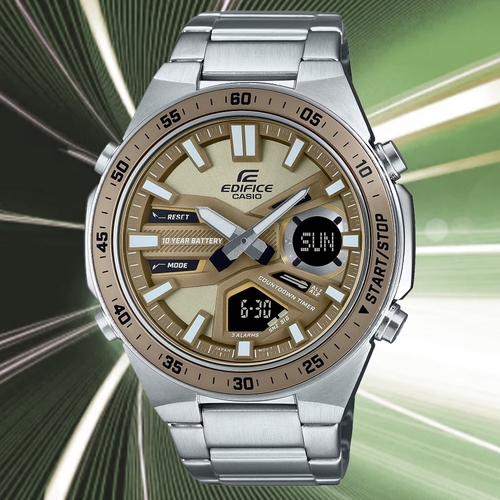 CASIO EFV-C110D-5A אדיפיס חדש אנלוגי-דיגיטלי
