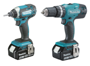  סט מברגות נטען DLX2142Q 18V  מתוצרת Makita  