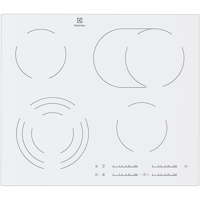כיריים קרמיות Touch EHF6547IW1 Elctrolux