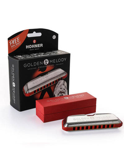 מפוחית הונר HOHNER 544C GOLDEN MELODY Progressive