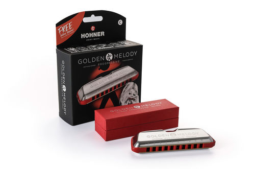 מפוחית הונר HOHNER 544G GOLDEN MELODY Progressive