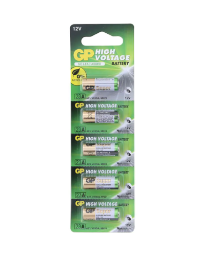 GP GPPBA23AF002 מארז 5 סוללות אולטרה אלקליין 12V 23A